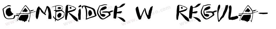 Cambridge W01 Regula字体转换